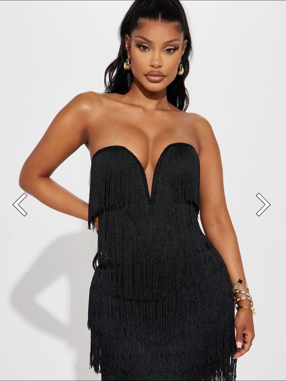 Fringe Maxi Dress Sz M